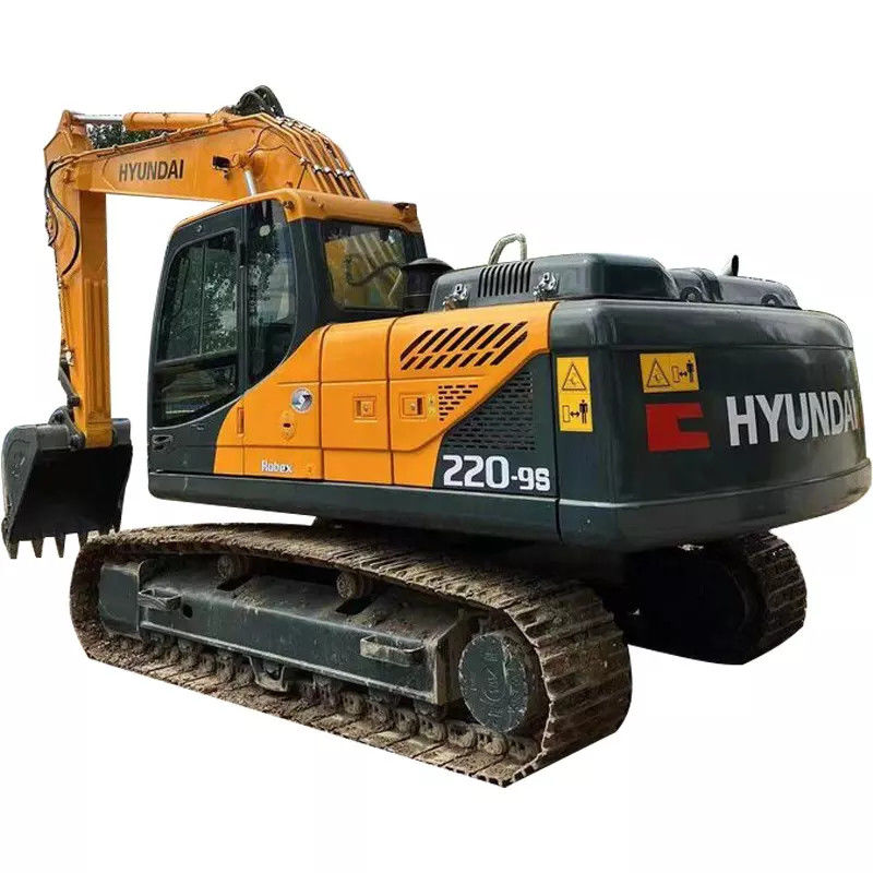 220lc-9s usou a máquina escavadora Made In Korea de Hyundai 22 toneladas de máquinas escavadoras da esteira rolante