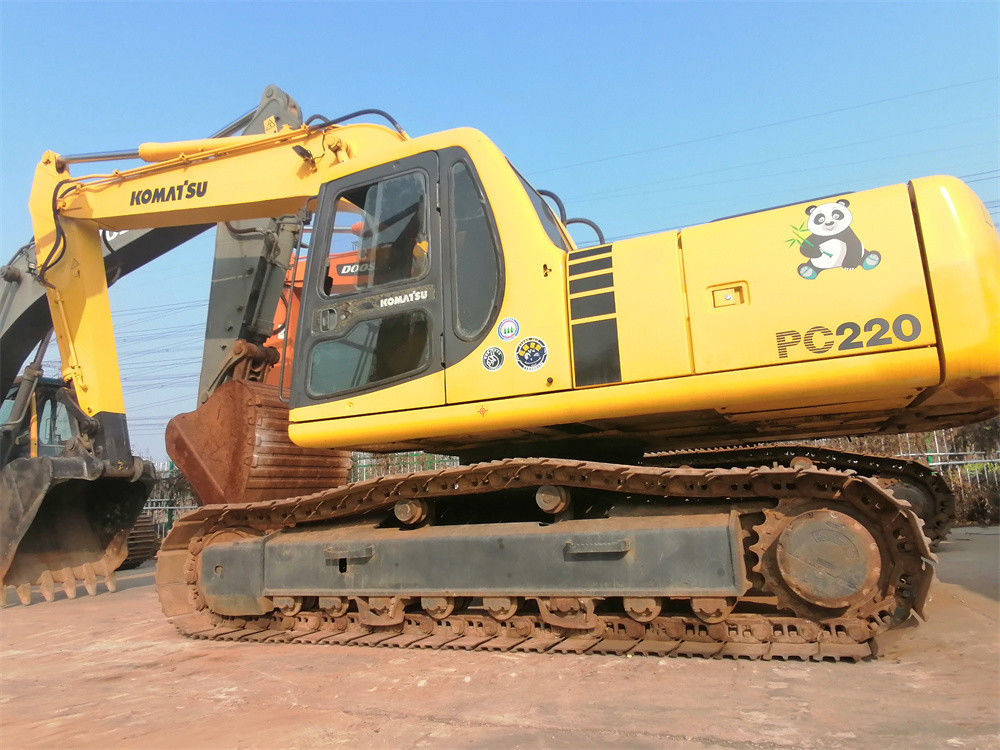KOMATSU Pc220 usou a máquina escavadora de KOMATSU 22 toneladas de máquina escavadora pequena da esteira rolante da origem de Japão