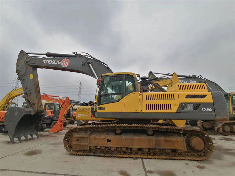 Máquina escavadora usada hidráulica da esteira rolante do tipo sueco de Volvo Ec 480 da máquina escavadora de Volvo grande 48 toneladas