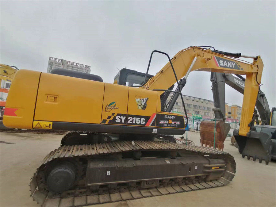 Tipo chinês máquina escavadora hidráulica usada Medium Crawler Excavator de Sany 215 20 toneladas