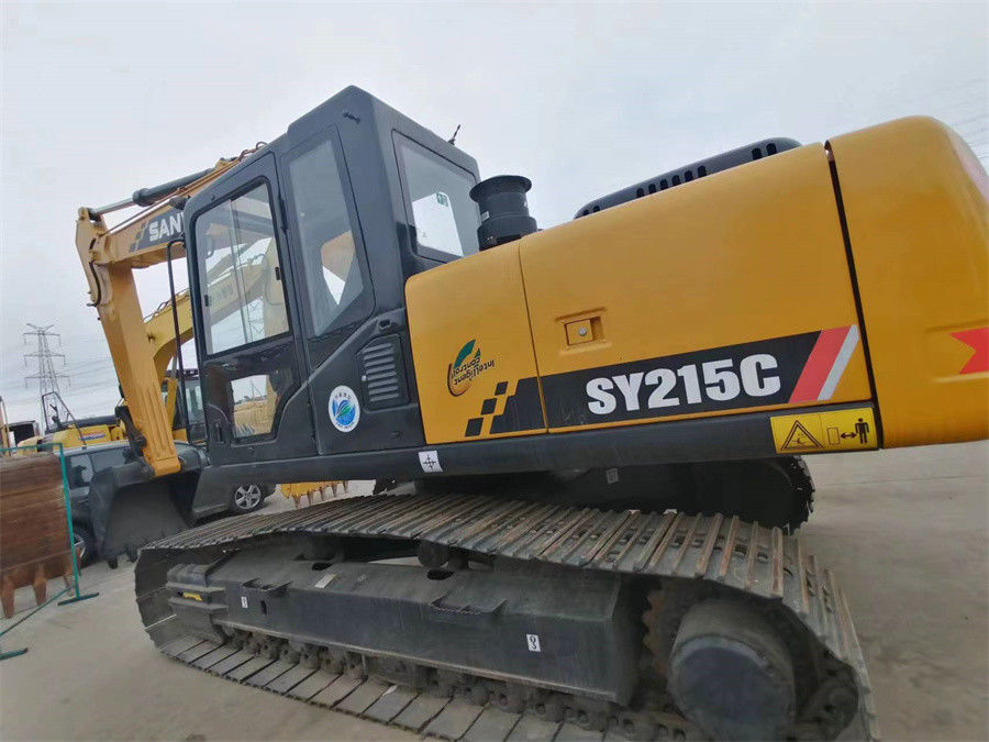 Tipo chinês máquina escavadora hidráulica usada Medium Crawler Excavator de Sany 215 20 toneladas