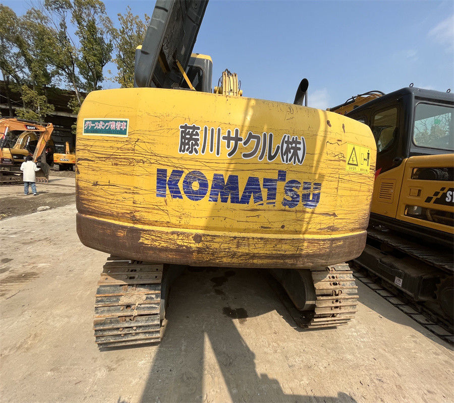 13 máquina escavadora usada do Backhoe de Ton Hydraulic Mini Crawler Excavator KOMATSU PC130-7