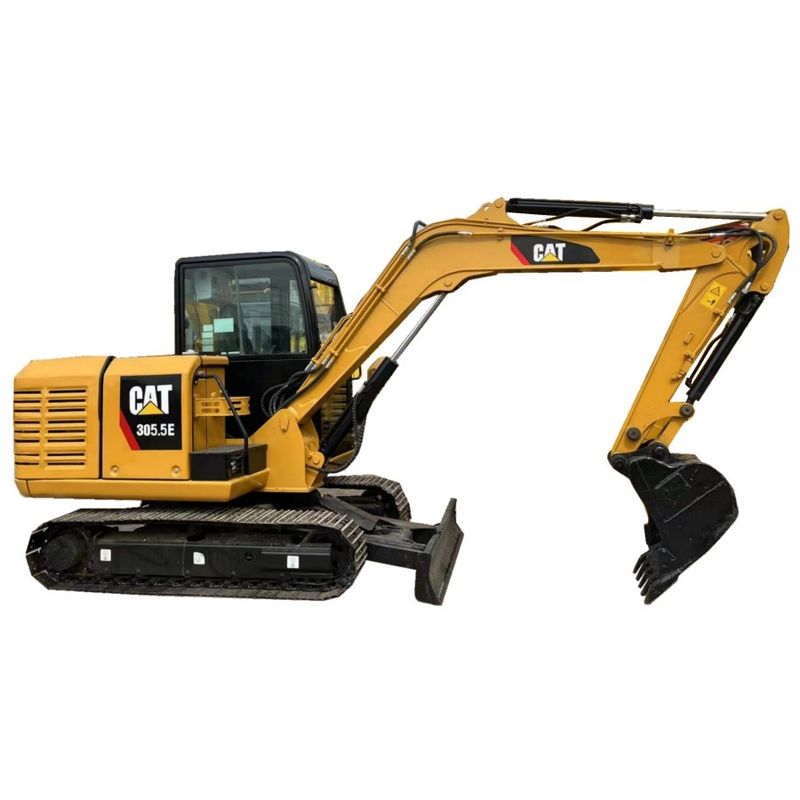 Miniescavadeira hidráulica de esteiras 305.5E2 Caterpillar usada 5,5 toneladas