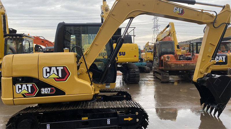 7 máquina escavadora Mini Small Digger Bucket Capacity 0.33m3 do CAT 307D de Ton Caterpillar
