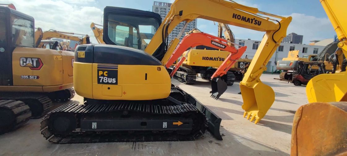 KOMATSU PC78US 6 usou Mini Excavator 7 Ton Second Hand Crawler Excavator