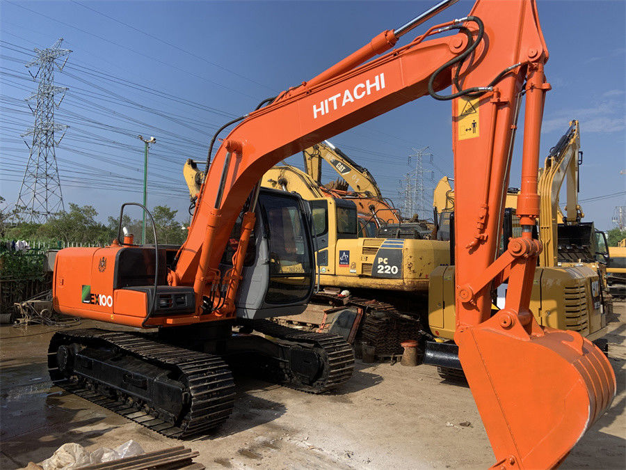 Máquina escavadora hidráulica usada da mão da máquina escavadora EX100 5 Midi segundo de Hitachi de 10 toneladas