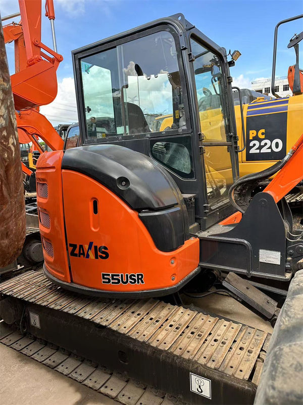 Cor vermelha usada de Hitachi Zx55 Mini Crawler Excavator Weight 5tons