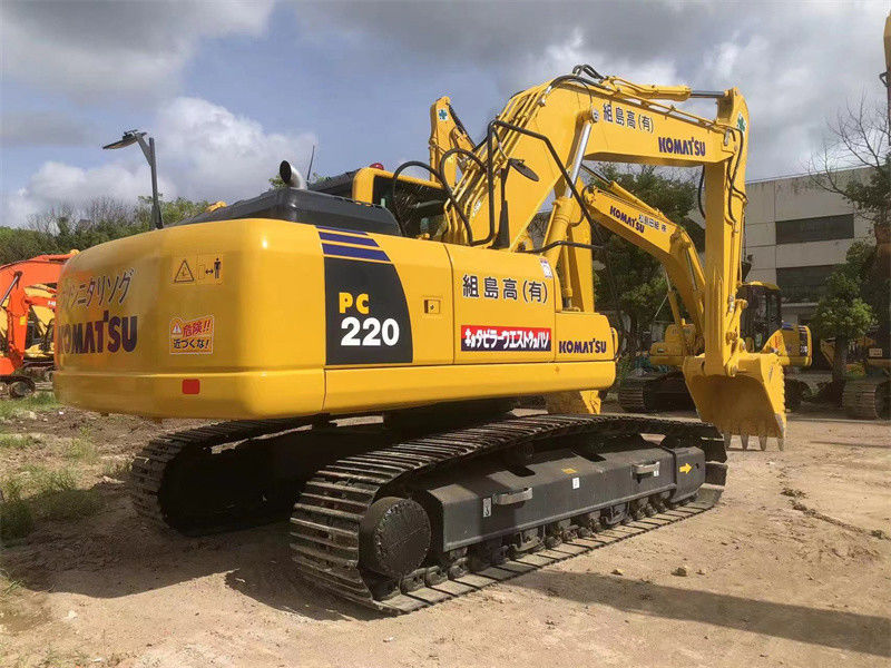 22 máquina escavadora PC200 PC220 PC240 da esteira rolante de Ton Used Japan Excavator Komatsu PC220-8N1