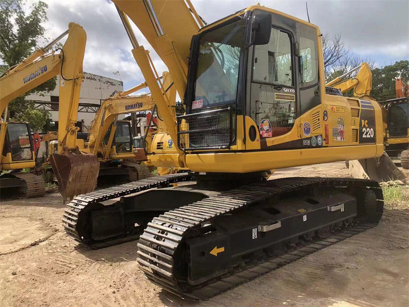 22 máquina escavadora PC200 PC220 PC240 da esteira rolante de Ton Used Japan Excavator Komatsu PC220-8N1