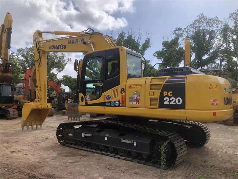 22 máquina escavadora PC200 PC220 PC240 da esteira rolante de Ton Used Japan Excavator Komatsu PC220-8N1