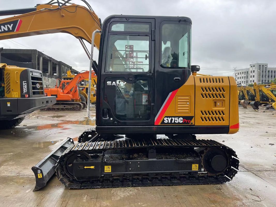 2022 Usado Sany SY75C Excavator Sany Crawler 7.5 toneladas Mini Excavator