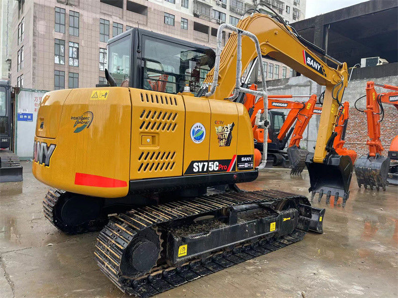 Sany SY75C Pro Mini Excavator Usado de segunda mão 7.5 Ton Sany Mini Digger