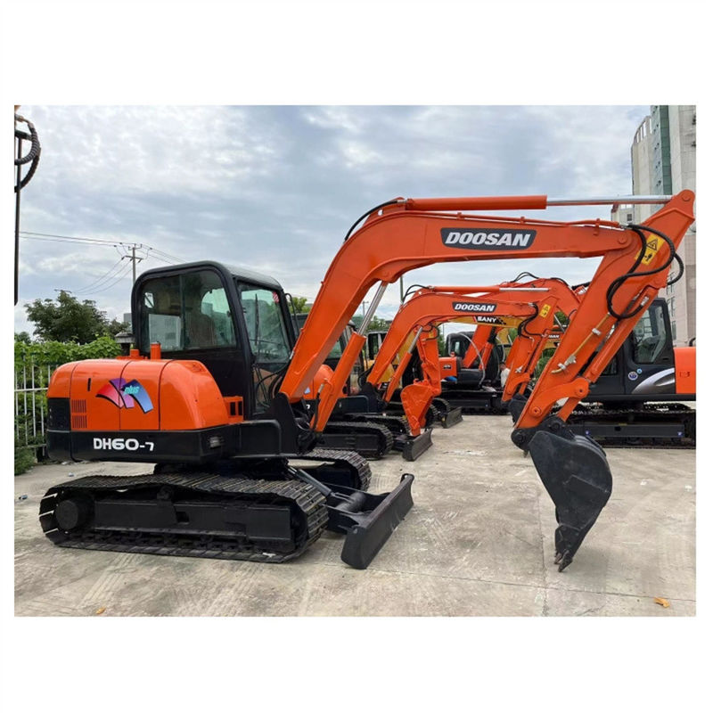 Pequena escavadeira Doosan DH60 Mini Crawler Digger Coreia Marca 6ton