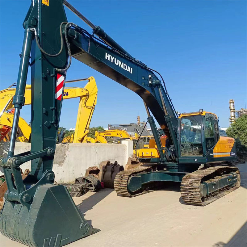 Grande tamanho 33 toneladas 330LC Excavadora hidráulica usada Pesada para construção