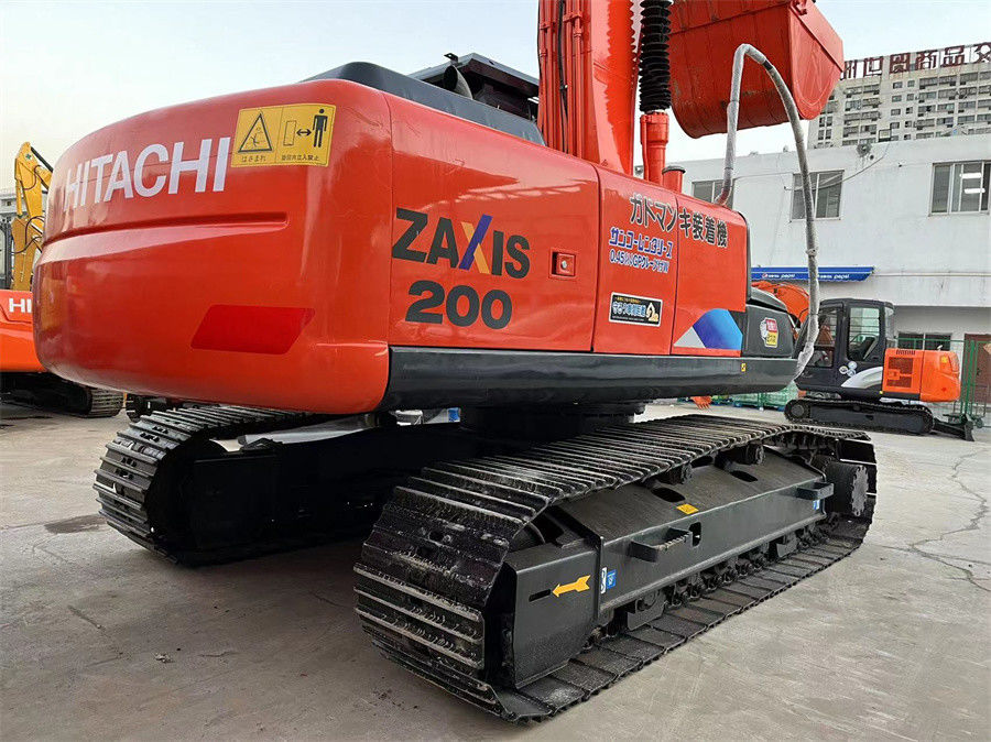 Usado Japão 2021 Ano Hitachi ZX200 Excavator Excelente estado Cor Vermelha
