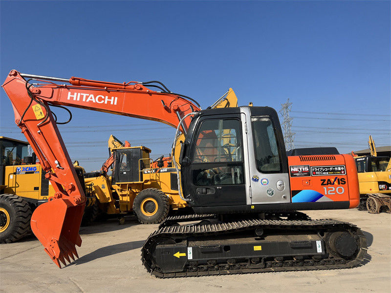12 toneladas Excavadora usada Hitachi ZX120 Japão Origem Excavadora de mineração usada Hitachi Zx120