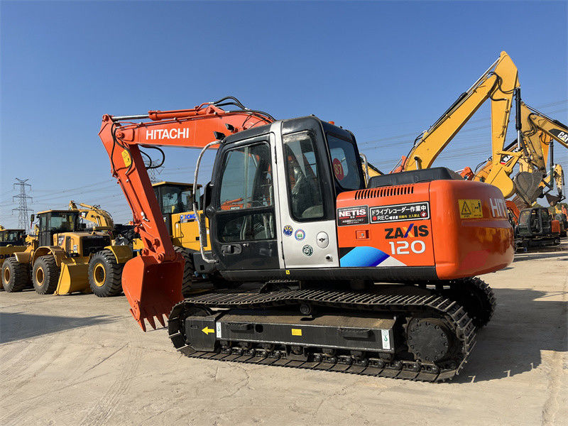 12 toneladas Excavadora usada Hitachi ZX120 Japão Origem Excavadora de mineração usada Hitachi Zx120