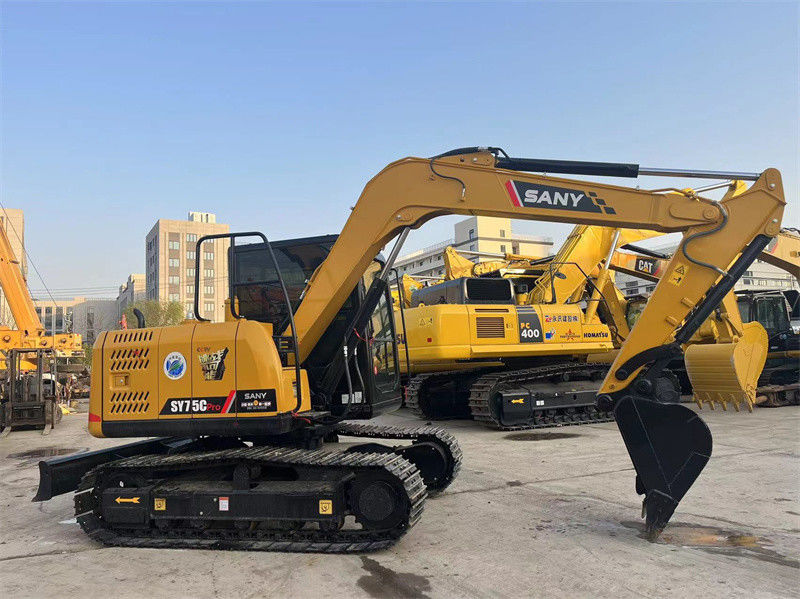 Sany SY75C Pro Excavadora Usada Segunda Mão 7.5 Ton Sany Mini Digger