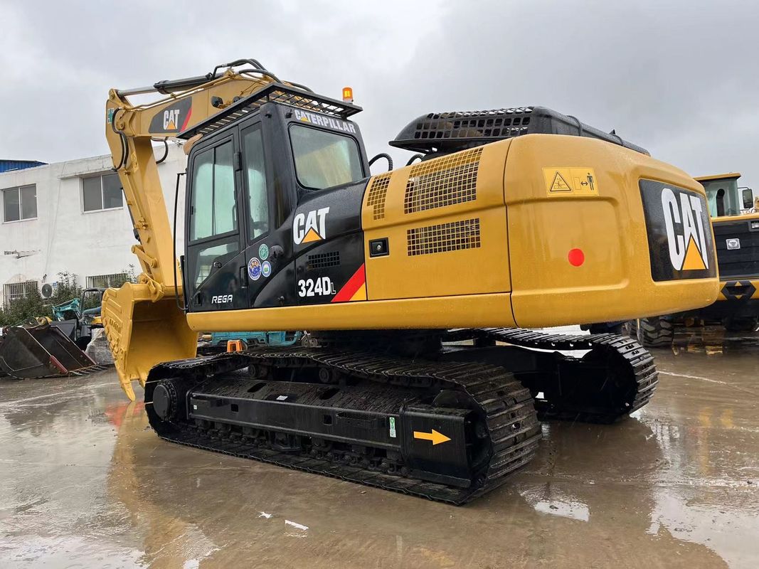 Carga pesada usada CAT 324DL Excavadora de rastreador Caterpillar Breaker Hammer Line Motor potente