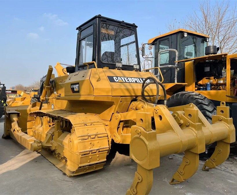 Cat Caterpillar D7G Tractor Crawler Bulldozer em bom estado com lâmina e raspador