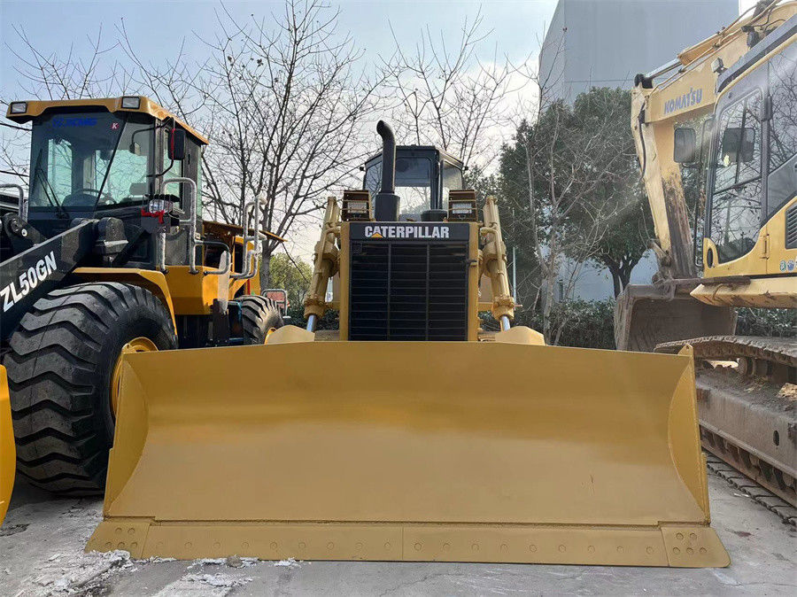 Cat Caterpillar D7G Tractor Crawler Bulldozer em bom estado com lâmina e raspador