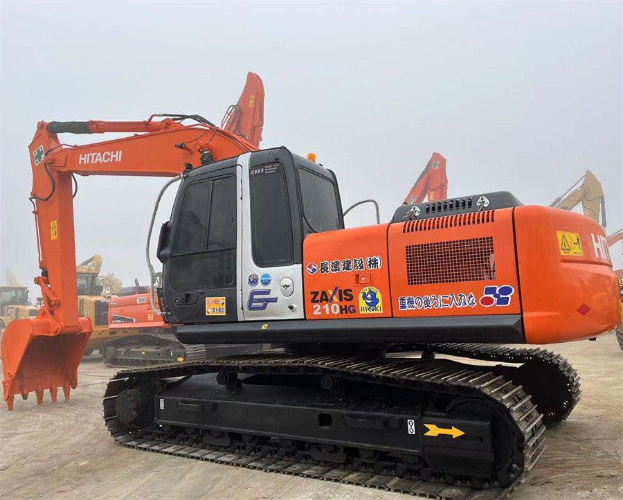 Excavadora usada Hitachi ZX210 importada do Japão com corpo forte de injecção direta