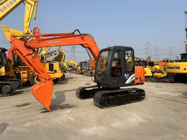 Excavadoras usadas Hitachi ZX70 Excavadora de rastreador hidráulico Usada 7 toneladas Mini Hitachi Excavadora 70