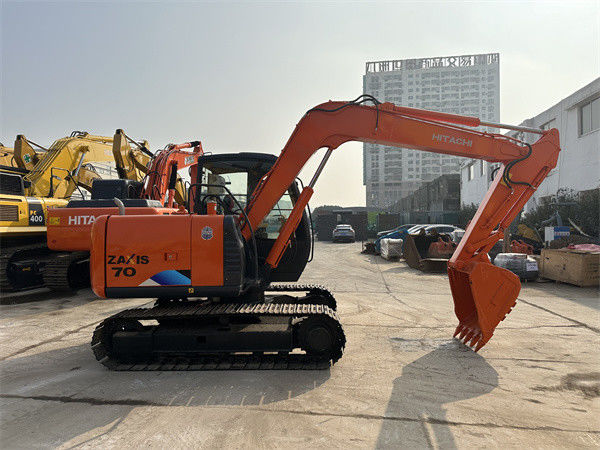 Excavadoras usadas Hitachi ZX70 Excavadora de rastreador hidráulico Usada 7 toneladas Mini Hitachi Excavadora 70