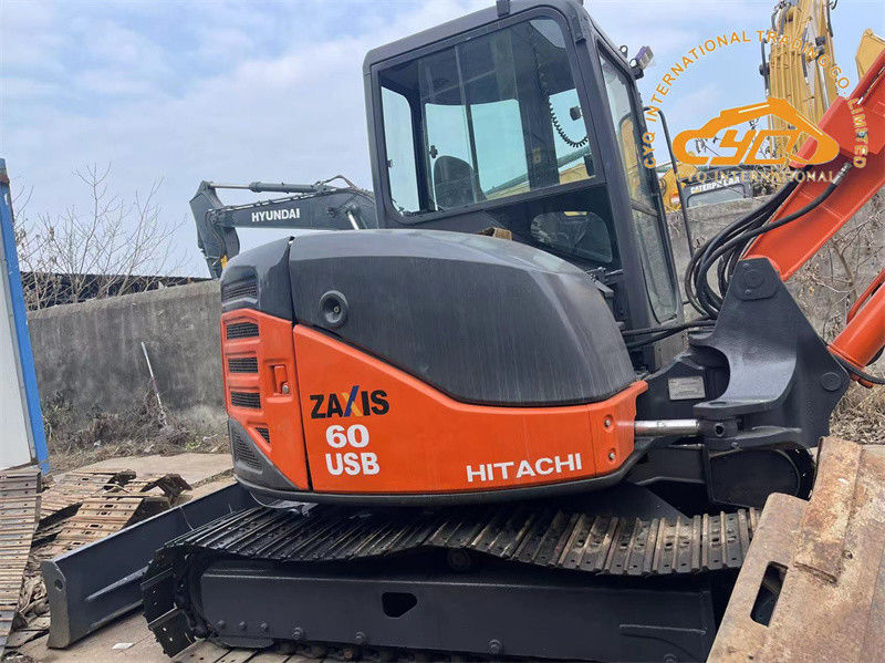 Usado Hitachi ZX60USB Mini Excavator Usado 6 Tonadas Hitachi ZX60 Crawler Excavator
