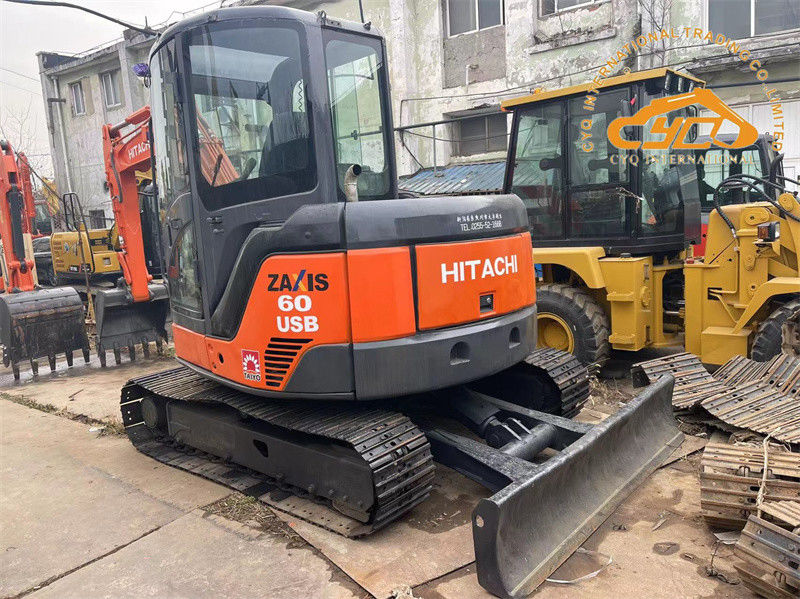 Usado Hitachi ZX60USB Mini Excavator Usado 6 Tonadas Hitachi ZX60 Crawler Excavator