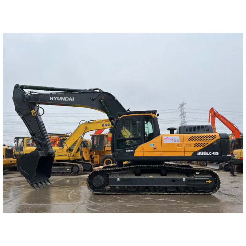 Hyundai R300LC-9S Excavadora Hidráulica Usada Para Construção e Mineração Peso 30 toneladas