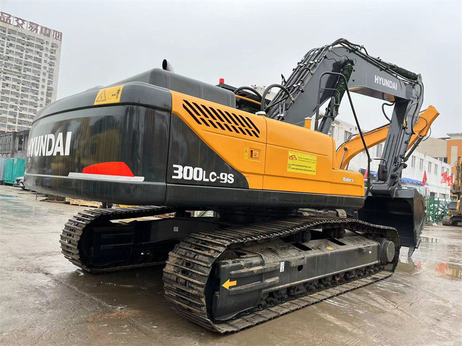 Hyundai R300LC-9S Excavadora Hidráulica Usada Para Construção e Mineração Peso 30 toneladas