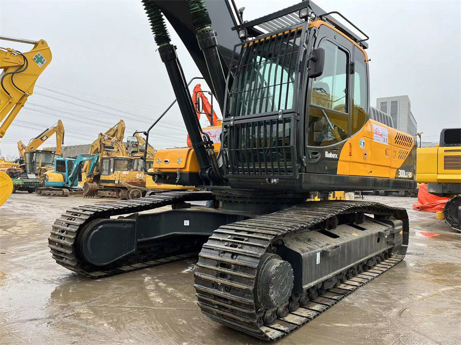Hyundai R300LC-9S Excavadora Hidráulica Usada Para Construção e Mineração Peso 30 toneladas
