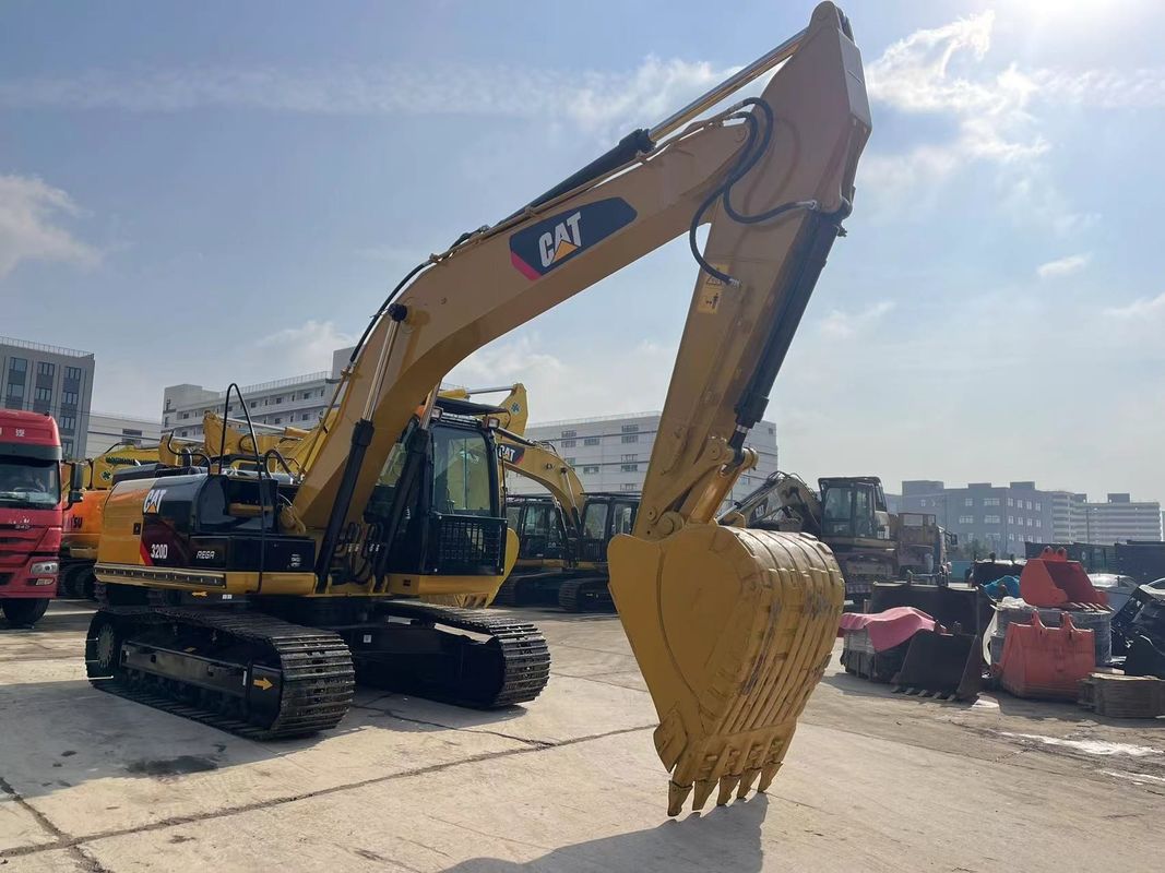 Excavadora usada Caterpillar 320D com injeção 3066 Motor 20 toneladas Excavadora CAT 320 média