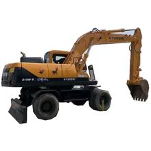 Construção segunda mão Hyundai Excavator com cor original e origem cilindro hidráulico