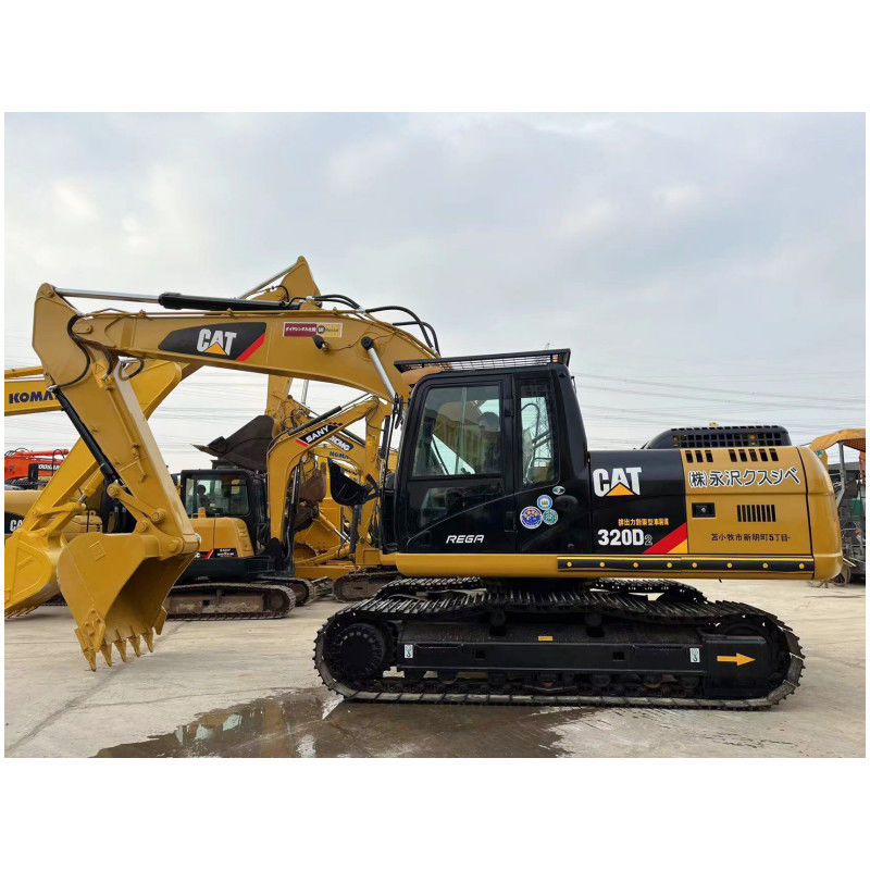 500-2000 horas de utilização Excavadora Caterpillar 320D2 Sem vazamento de óleo Bom suporte