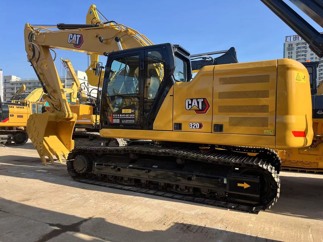 Excavadora Cat 320 original de seis cilindros com motor Cat C7.1 Excavadora Cat de tamanho médio