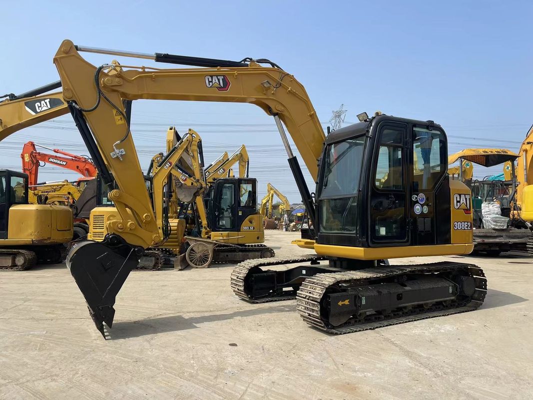 Excavadora de gatos de pequeno porte Cat 308E2 Excavadora de 8 toneladas Mini Excavadora