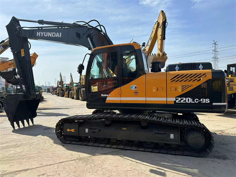 Usado Hyundai R220LC-9S Excavator 22 toneladas Coreia Usado Hyundai 220 mineração Digger