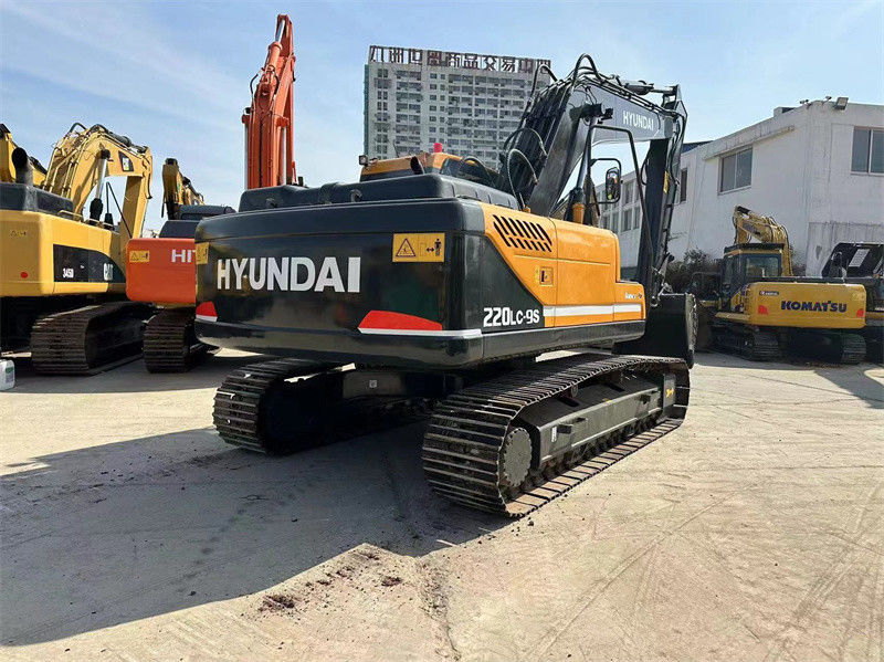 Usado Hyundai R220LC-9S Excavator 22 toneladas Coreia Usado Hyundai 220 mineração Digger