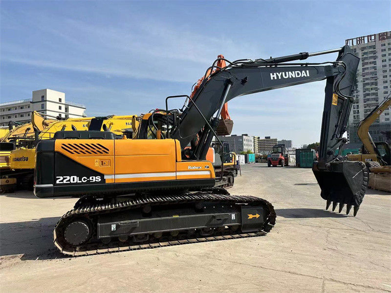 Usado Hyundai R220LC-9S Excavator 22 toneladas Coreia Usado Hyundai 220 mineração Digger
