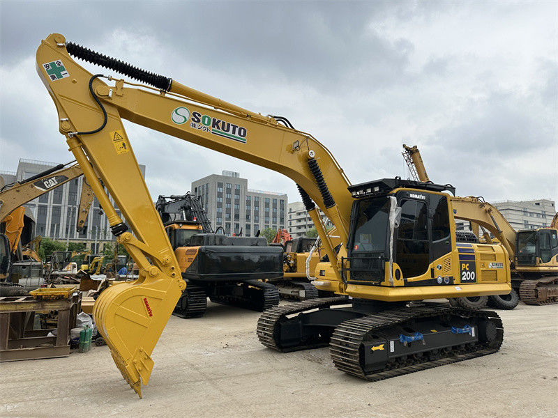 Excavadora japonesa usada Komatsu PC200-8 Excelente estado Excavadora hidráulica de tamanho médio