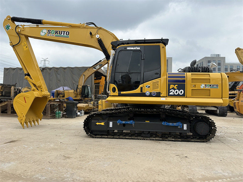 Excavadora japonesa usada Komatsu PC200-8 Excelente estado Excavadora hidráulica de tamanho médio
