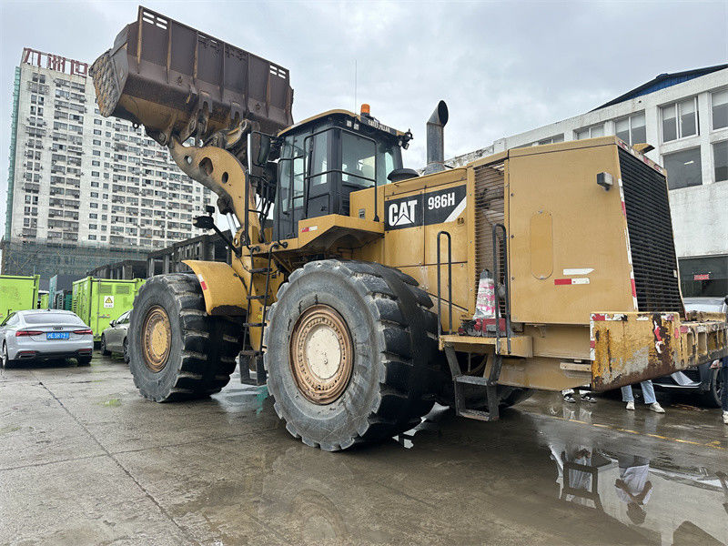 Carregador de rodas CAT 986H original usado Carrapatos CAT 986 grande Carregador frontal