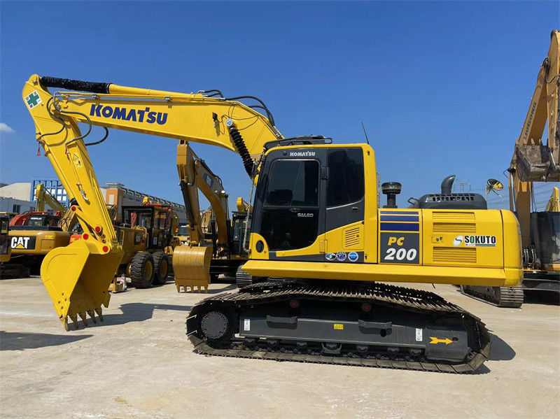 Excavadora japonesa usada barata Komatsu PC200-8 Excavadora de rastreamento de 800 mm