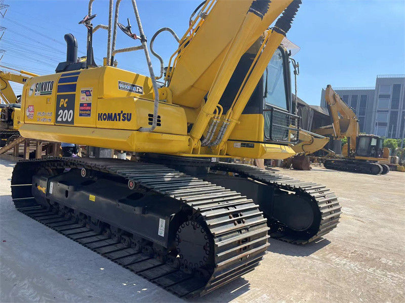 Excavadora japonesa usada barata Komatsu PC200-8 Excavadora de rastreamento de 800 mm