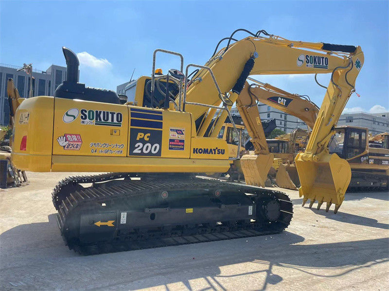 Excavadora japonesa usada barata Komatsu PC200-8 Excavadora de rastreamento de 800 mm
