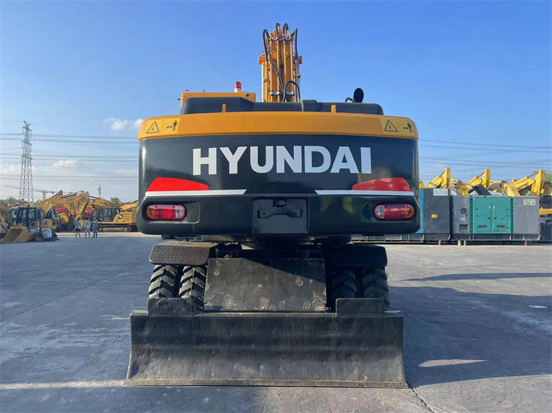 20 toneladas Coreia Excavadora de rodas Hyundai R210W-9 Usada Excavadora de rodas Hyundai 210