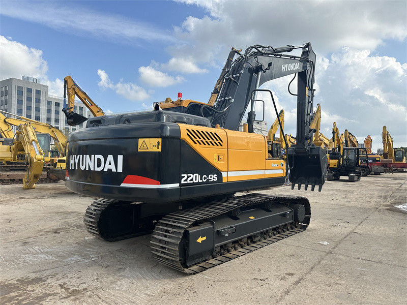 22 toneladas Coreia Usado Hyundai R220LC-9S Escavação Hyundai 220 Crawler Digger