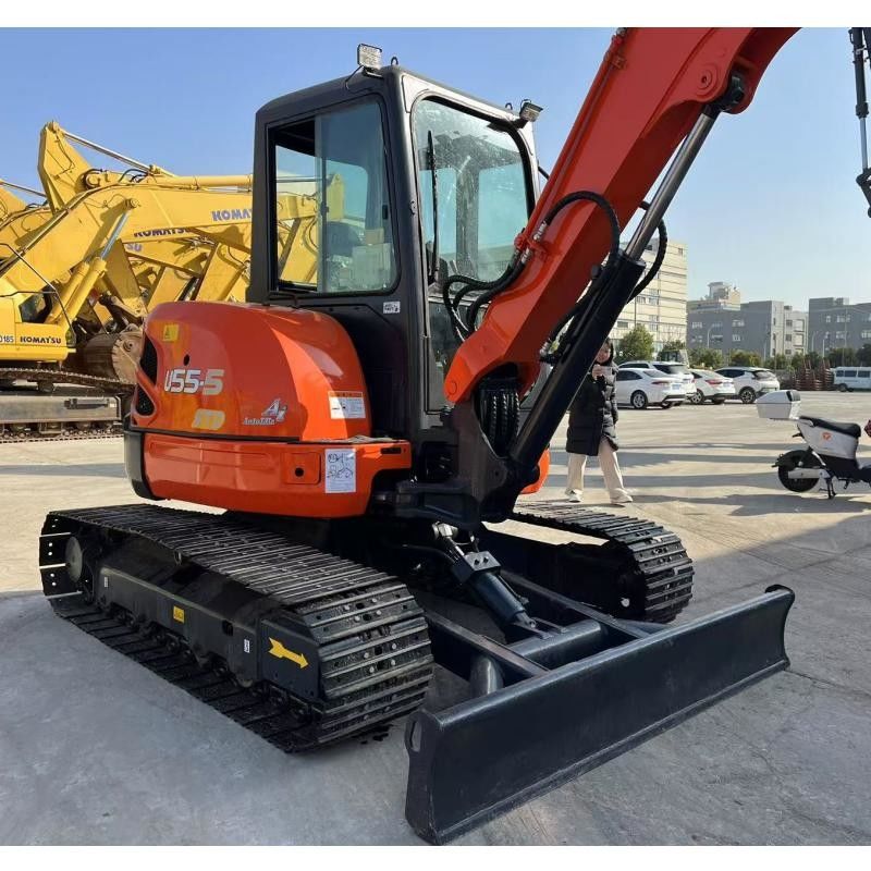 Kubota KX155 Japão Excavadora 36,5 KN Força de Escavação de Balde para Construção